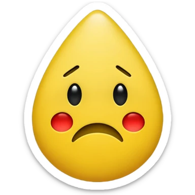 sad emoji just like in the pacman  sticker