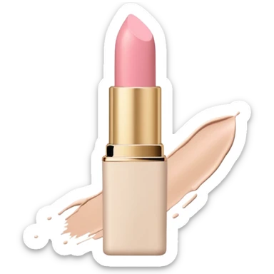 pastel beige and pink palette, lipstick mark on rim, soft grain texture, minimal flat design, no background, cozy pinterest vibe sticker