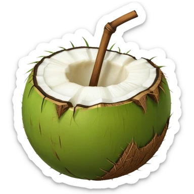 "WholeFULL CLOSED Green Tender Coconut" sticker