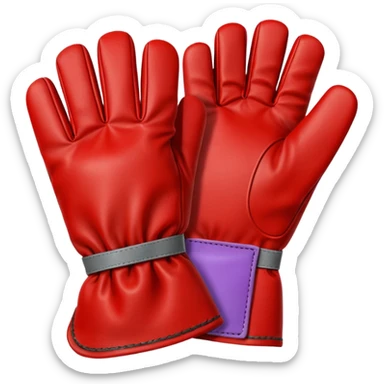 Protective Work Glove red sticker
