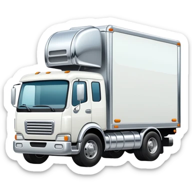 White dropped truck  sticker