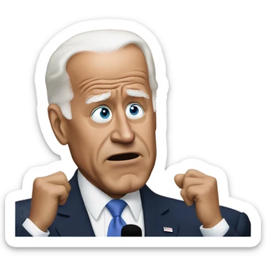 Joe Biden confused sticker