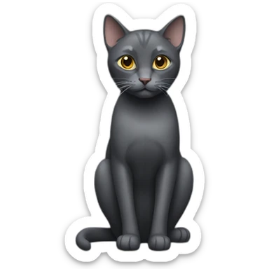 dark-gray-cat sticker