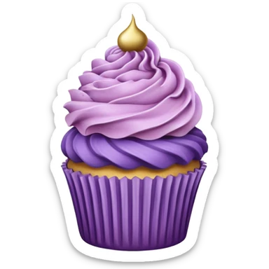 purple cupcake rococo sticker