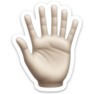 a white hand to indicate to scroll down sticker