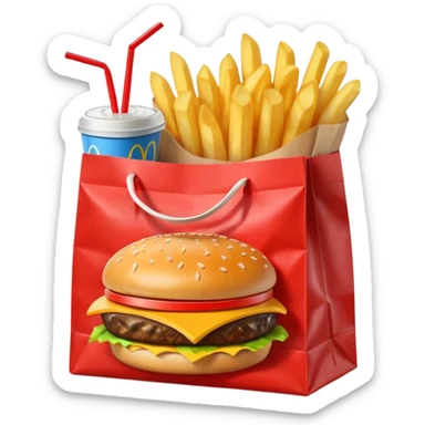 1990’s McDonald’s meal sticker