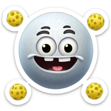 3d sphere with a cartoon SpongeBob skin texture sticker