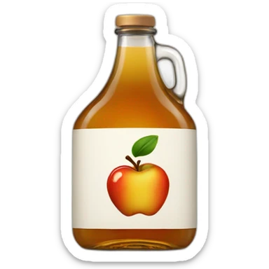 Apple cider vinegar sticker