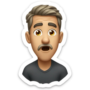 Random guy mewing sticker