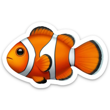 Clown fish sticker