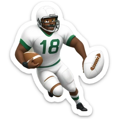 Rugbyman jouant au Football  sticker