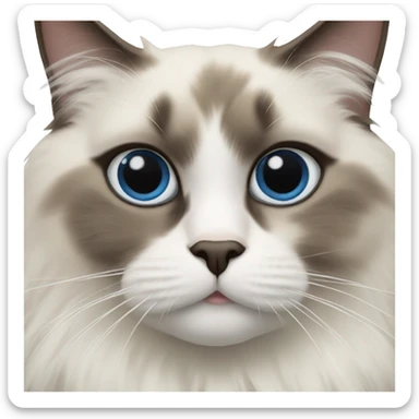 a ragdoll cat sticker