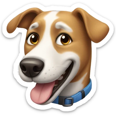 Happy dog sticker