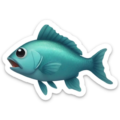a  big fish winking at me sticker