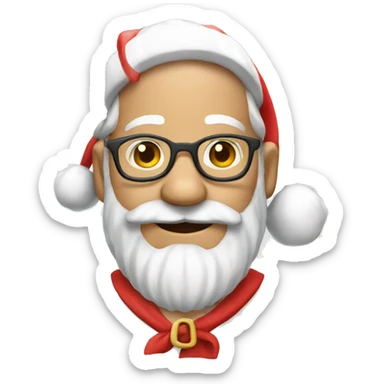 Summertime santa sticker