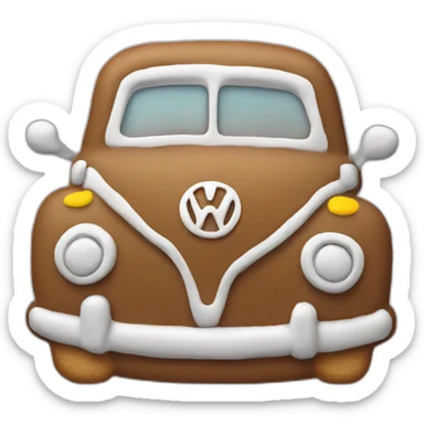 Vw gingerbread cookie sticker