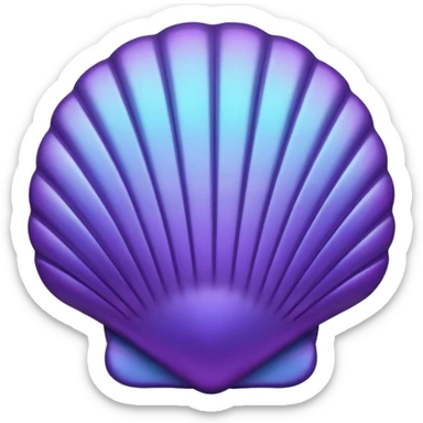 shell purple sticker