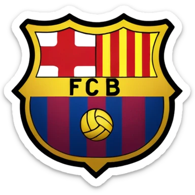 fc barcelona logo sticker