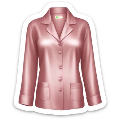 Black silk pajamas set sticker