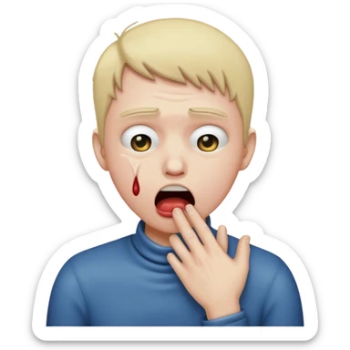 choking self  sticker