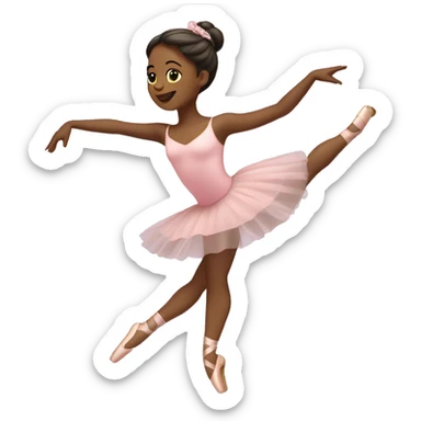 Ballerina dancing sticker