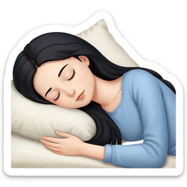 Menina dormindo  sticker
