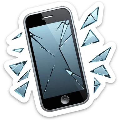 Celular roto pantallarota sticker