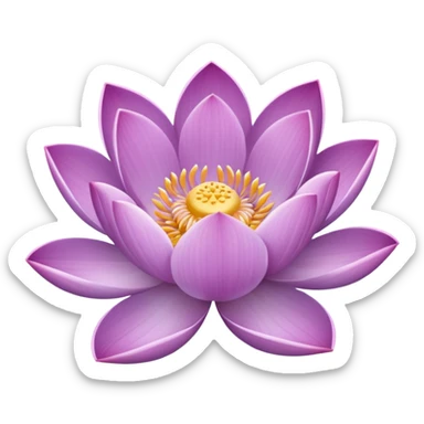 Lilac lotus sticker