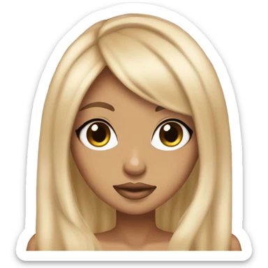 tan skinned hime gyaru  sticker