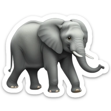 Éléphant minuscule sticker