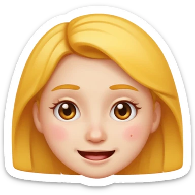 girl emoji with pimple sticker