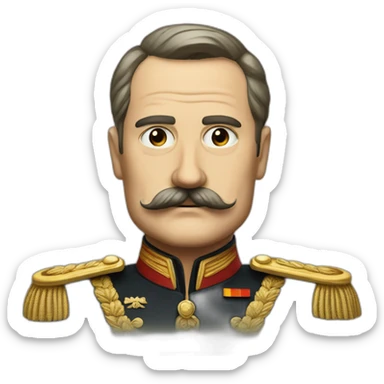 german dictator with small mustache sticker
