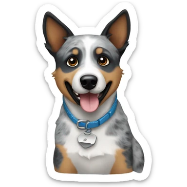 Blue heeler dog sticker