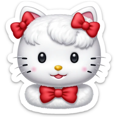 Hello Kitty saying hello  sticker