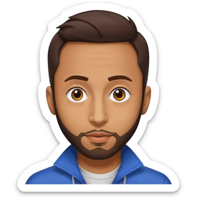 Anwar Jibawi with dark brown hair sticker