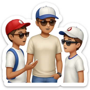 Cringe dad trying to be cool with kids friends sticker
