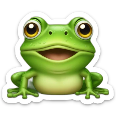 arrogant frog sticker