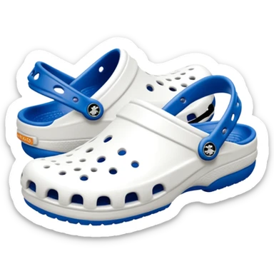 Pure white Crocs clogs, all-white straps and sole, no blue or other colors, matte white material, ventilation holes, dark background, realistic product photo, monochrome white only, no logos. bottom white sticker