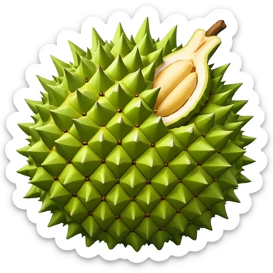 Emoji durian sticker