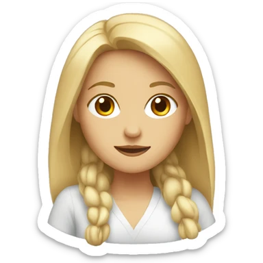 white women sitting sticker