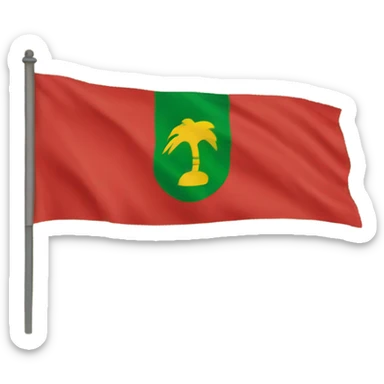 Independent flag of Guadeloupe  sticker
