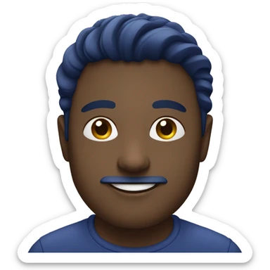 Indigo color sticker