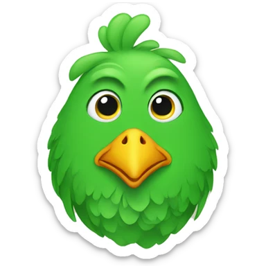 green chicken sticker