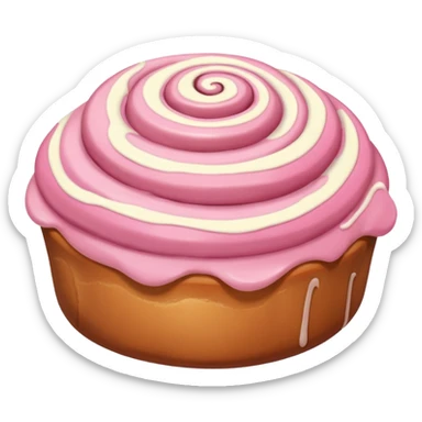 Pink Cinnamon Roll sticker
