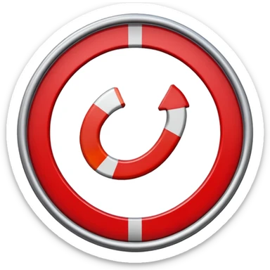 no u turn board sticker