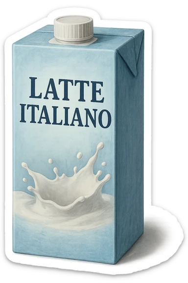 Brick di Latte italiano sticker
