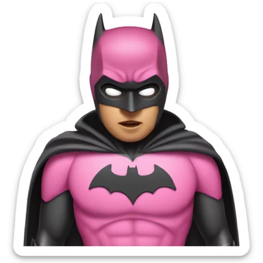 Pink batman sticker
