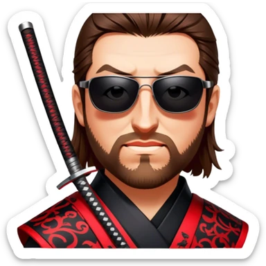 Daring Samurai sticker