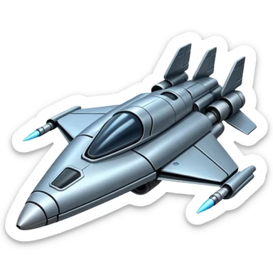 war spaceship sticker
