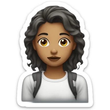 Tired bl.onde girl sticker